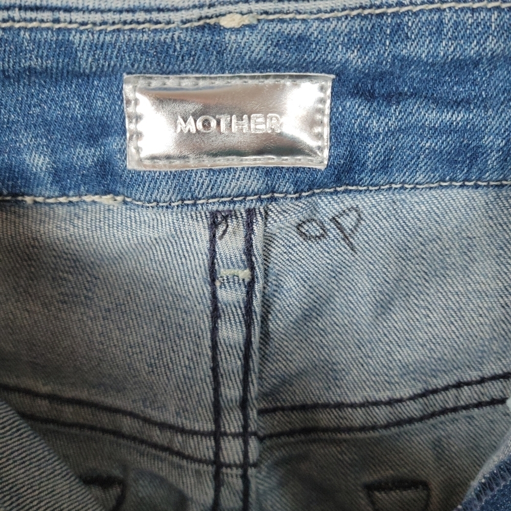 Mother The High Waiste Looker Jeans Graffiti Girl Size 27 - Picture 4 of 11